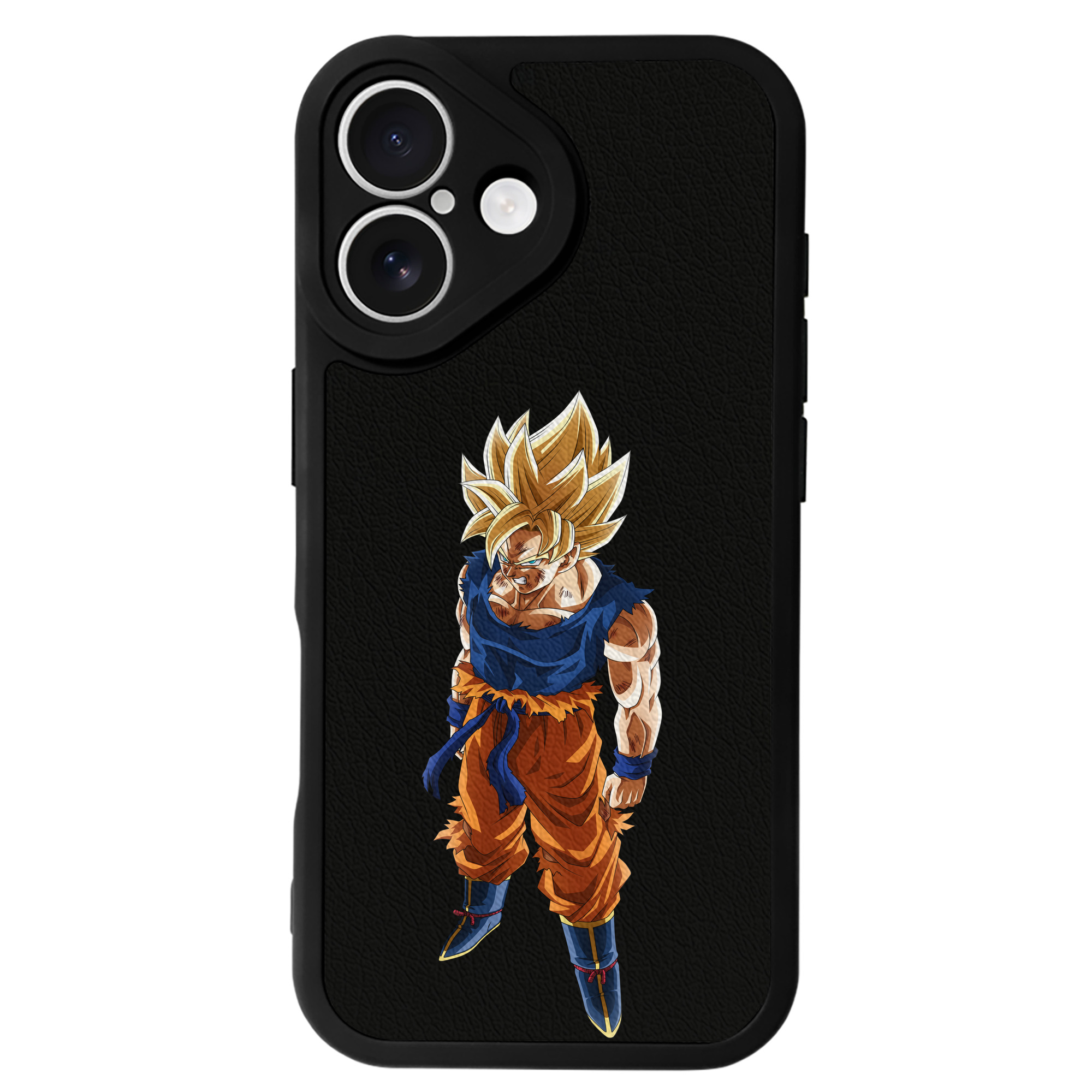 （画像用） ドラゴンボール 孫悟空（そん ごくう）Son Goku カカロット DRAGON BALL Kakarotto 【iPhone 16シリーズ対応】シリコンスマホケース（レザー調） 材質：シリコン